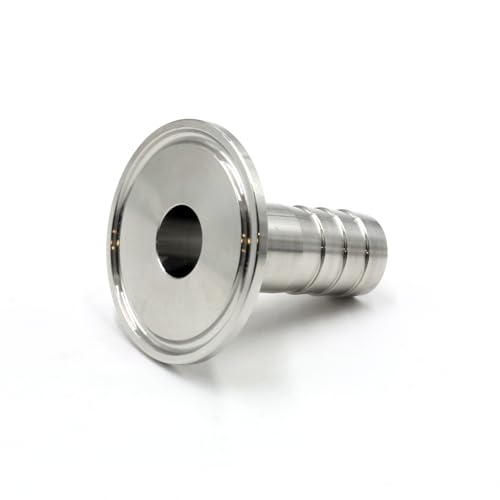 HFS (TM) Tri Klemme Schlauch Stacheldraht Adapter 304 Edelstahl 1.5 x 3/4" (38.1mm x 19.05mm) von HFS