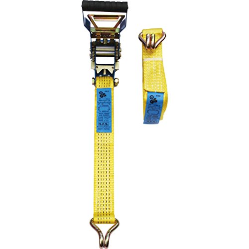 HFS 401174 Zurrgurt 2-teilig mit Langhebel-Zugratsche Zugkraft bis 5000 kg Länge 8 m von HFS