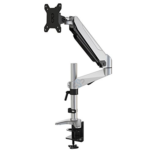 HFTEK - HF312GW - Monitorarm - Halterung Tischhalterung für Bildschirme von 15-27 Zoll mit VESA 75/100 von HFTEK