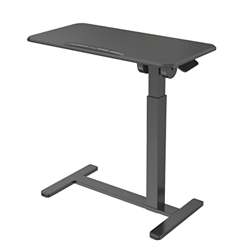 HFTEK Höhenverstellbarer mobiler Laptop-Schreibtisch 80 x 40cm, Tischplatte 90 Grad verstellbar (HFT24B11) von HFTEK