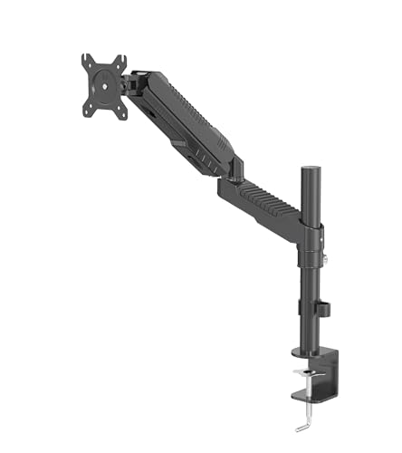 HFTEK – Monitor Halterung Bildschirmhalterung Neigbar Schwenkbar Monitor Stand Monitorhalter für Bildschirme von 15 bis 27 Zoll VESA 75/100 (HF24S12) von HFTEK