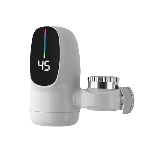 HFWRDVJCM 3000 W Küche Elektrische Warmwasserbereiter Wasserhahn Instant Warmwasser Wasserhahn Heizung Kalte Heizung Wasserhahn Tankless Durchlauferhitzer(White) von HFWRDVJCM