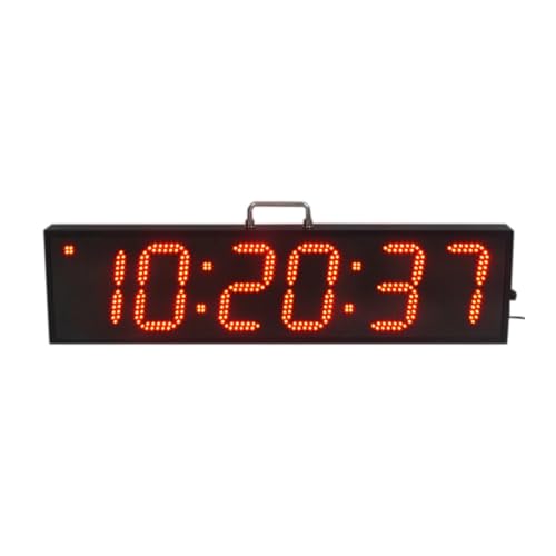 HFWRDVJCM 6 Zoll 6-stellige doppelseitige Uhr Elektronischer Countdown-Timer wasserdichte Marathonuhr von HFWRDVJCM