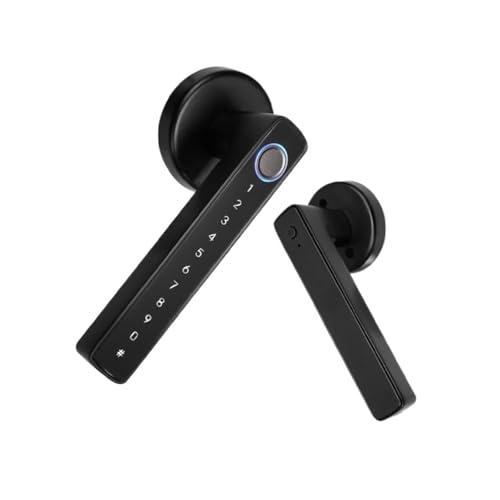 HFWRDVJCM Bluetooth Smart Fingerabdruck Türgriffschloss Elektronisches Passwort APP Fernentriegelung Hotel Wohnung Büro Miethaus(Fingerprint Lock) von HFWRDVJCM