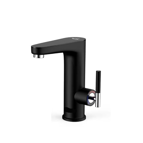 HFWRDVJCM Elektrischer Warmwasserbereiter 220 Küchenarmatur Tankless Geysire Wasserhahnheizung Heizhahn Durchlauferhitzer(Black) von HFWRDVJCM