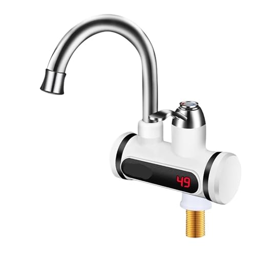 HFWRDVJCM Elektrischer Warmwasserbereiter 220 Küchenarmatur Tankless Sofortheizwasserhahn Fließender beheizter Mixer Digitalanzeige(Slt101) von HFWRDVJCM