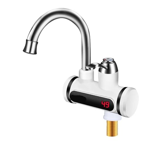 HFWRDVJCM Elektrischer Warmwasserbereiter 220 Küchenarmatur Tankless Sofortheizwasserhahn Fließender beheizter Mixer Digitalanzeige(Slt101-short) von HFWRDVJCM