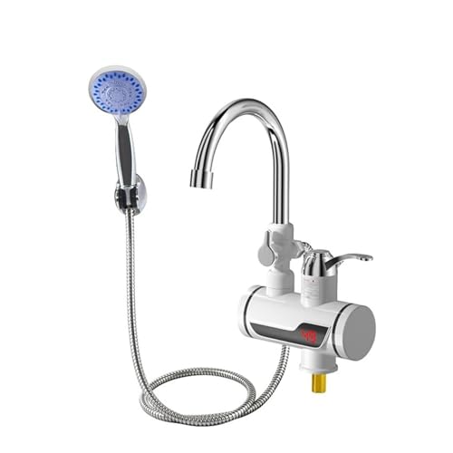 HFWRDVJCM Elektrischer Warmwasserbereiter 220 Küchenarmatur Tankless Sofortheizwasserhahn Fließender beheizter Mixer Digitalanzeige(TY209) von HFWRDVJCM
