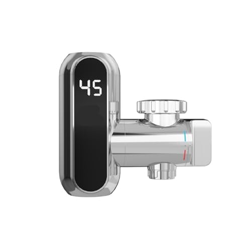 HFWRDVJCM Elektrischer Warmwasserbereiter-Wasserhahn-Anschluss, Sofort-Warmwasserhahn-Adapter 220, kostenlose Installation, Durchlauferhitzer 3400 W(XH-JB14 White) von HFWRDVJCM