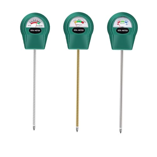 HFWRDVJCM Gartenbodentester PH/Wasserfeuchtigkeit/Fruchtbarkeitsdetektor Bodenfeuchtigkeitstester Pflanzen Blumenboden-PH-Meter Keine Batterien erforderlich(Moisture Mete) von HFWRDVJCM