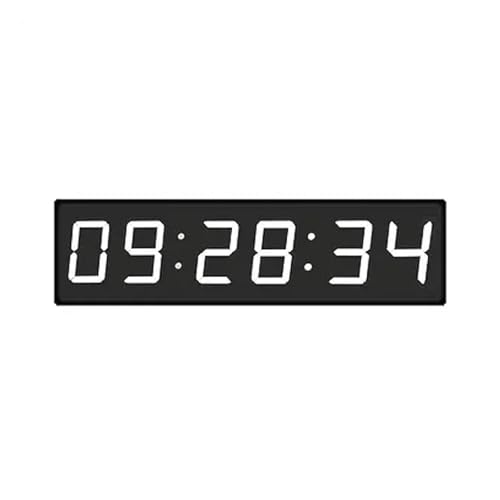 HFWRDVJCM Große große Digitale LED-Wanduhr, Countdown-Timer mit Stoppuhr, Alarm, Countdown-Timer, 4 Zoll(White) von HFWRDVJCM