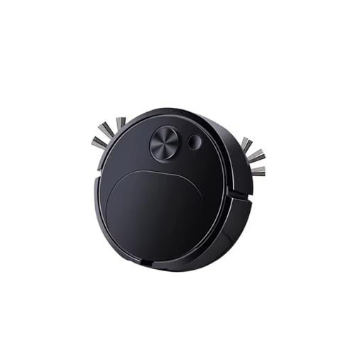 HFWRDVJCM Neuer intelligenter Kehrroboter-Staubsauger 3 in 1 Roboter-Staubsauger 4000 Pa Saugleistung Ideal for Tierhaare Teppiche Fußböden(Black) von HFWRDVJCM