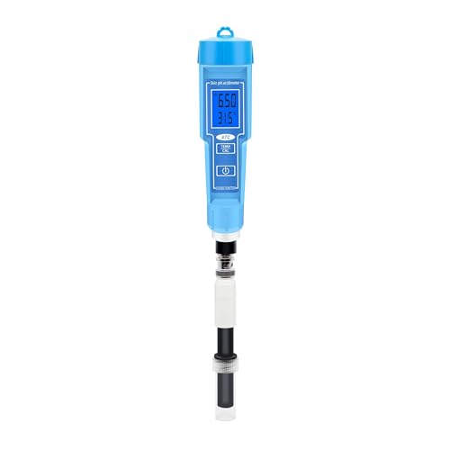 HFWRDVJCM Professionelles Haut-pH-Tester-Messgerät 2 in 1 Temperatur-pH-Oberfläche 0,00-14,00 ATC for Erde, Leder, Papier, Emulsion, Pool HFWRDVJCM Professionelles Haut-pH-Tester-Messgerät 2 in 1 Temperatur-pH-Oberfläche 0,00-14,00 ATC for Erde, Leder, Papier, Emulsion, Pool von HFWRDVJCM