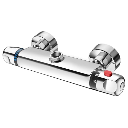 HFWRDVJCM Thermostatischer Duschhahn Mischventil Thermostatische Armaturen Dusche Badezimmer Kombination Wassermischer Badewanne Wasserhahn mit Griff HFWRDVJCM Thermostatischer Duschhahn Mischventil Thermostatische Armaturen Dusche Badezimmer Kombination Wassermischer Badewanne Wasserhahn mit Griff von HFWRDVJCM