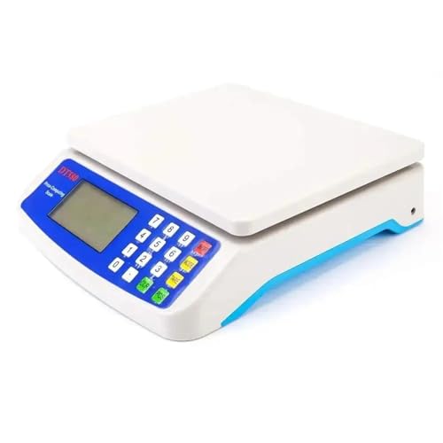 HFWRDVJCM für den Heim- und Bürogebrauch 30KG /1G Elektronische Waage Hochpräzise LCD-Digitalwaage Küchenwaage mit Plattformwaage Wiederaufladbare/Batteriebetriebene Lebensmittelwaagen(Battery) von HFWRDVJCM