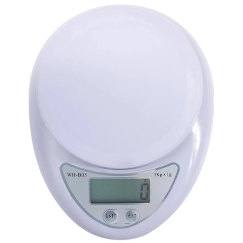 HFWRDVJCM für den Heim- und Bürogebrauch 5 kg/1 g 1 kg/0,1 g Tragbare Digitalwaage LED Elektronische Waage Post Lebensmittel Messgewicht Küche LED Elektronische Waage(1Kg-0.1g) von HFWRDVJCM