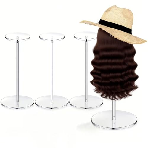 3 Stück 30cm Perückenständer Acryl Für kurze Haar, Training Head Ständer für Perücke Display Styling, Transparenter Display Riser für Hut Helm Sammlerstücke Schmuck 3 Stück 30cm Perückenständer Acryl Für kurze Haar, Training Head Ständer für Perücke Display Styling, Transparenter Display Riser für Hut Helm Sammlerstücke Schmuck von HFYZZ