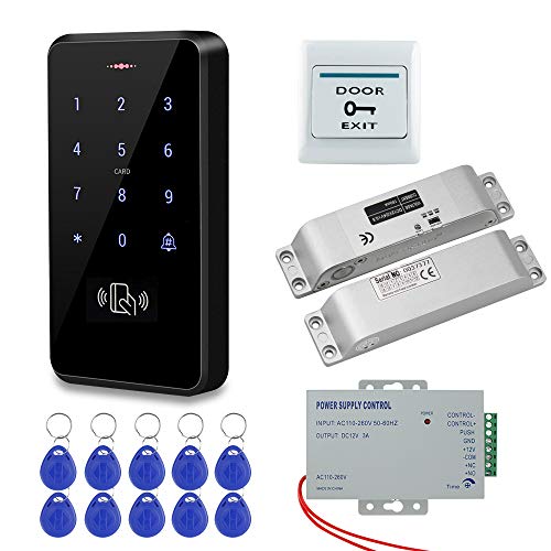 HFeng IP68 Wasserdichtes Kit Zugangskontrollsystem Außentüren RFID-Zugangskontrolltastatur + Elektrische Fallverriegelung + Netzteil + 10pcs Keychains für zu Hause HFeng IP68 Wasserdichtes Kit Zugangskontrollsystem Außentüren RFID-Zugangskontrolltastatur + Elektrische Fallverriegelung + Netzteil + 10pcs Keychains für zu Hause von HFeng