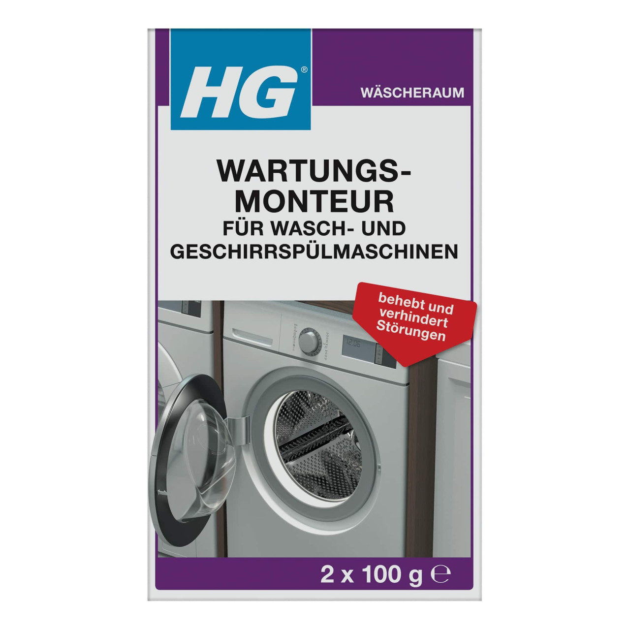 HG Wartungsmonteur für Wasch & Geschirrspülmaschinen 2 x 100 g HG Wartungsmonteur für Wasch & Geschirrspülmaschinen 2 x 100 g von HG International
