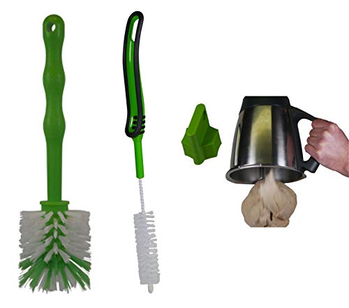 HG Verlag BT Set Teiglöser + Spülbürsten Bürste Ideal für den Thermomix TM6 TM5 sowie Mixertöpfe usw. (3X grün) von HG Verlag