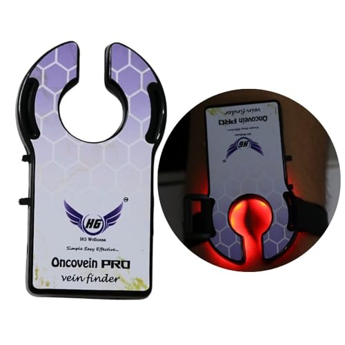 Wiederaufladbarer Venenfinder für IV-Zugang - ONCOVEIN PRO LED Venenfinder Licht für Phlebotomie in Kliniken und zu Hause - Ideal für alle Hauttöne von HG wellness