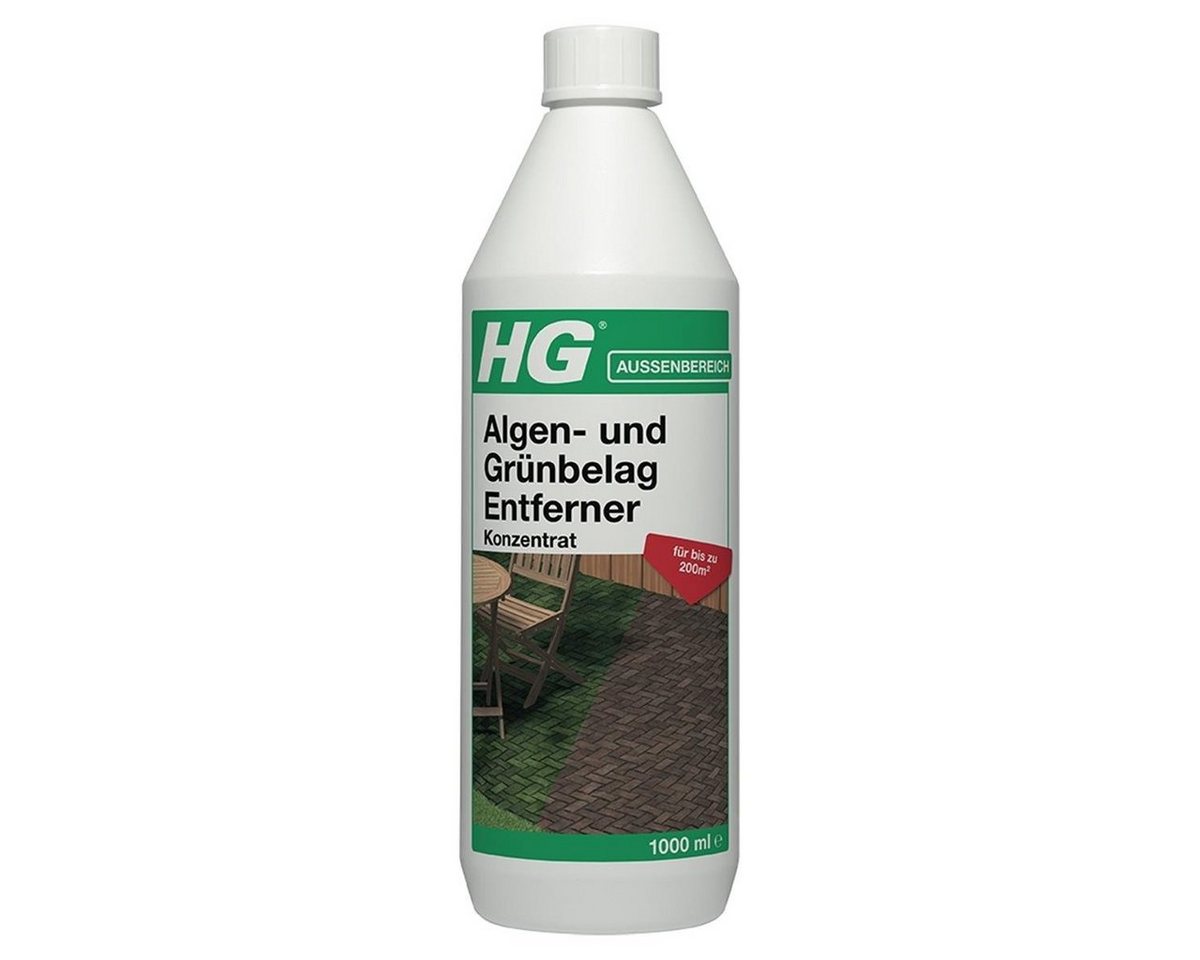 HG HG Algen- und Grünbelag Entferner Konzentrat 1L (1er Pack) Spezialwaschmittel von HG