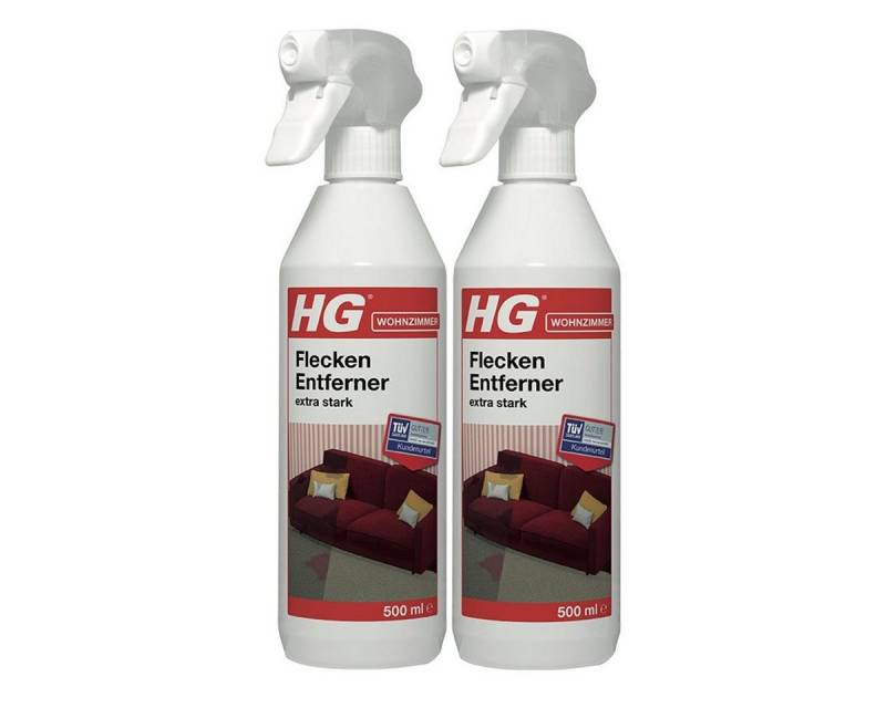 HG HG Flecken Entferner extra stark 500ml - Für fast alle Textilien (2er Fleckentferner von HG