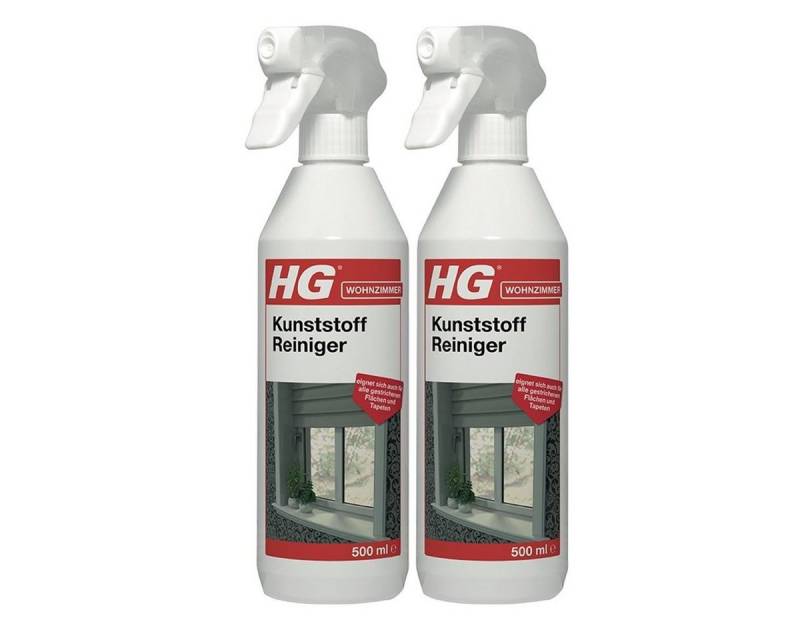 HG HG Kunststoff Reiniger 500ml - Für Kunststoffe oder Polycarbonate (2er Allzweckreiniger von HG