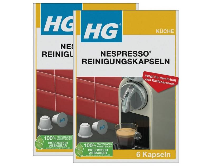 HG HG Nespresso Reinigungskapseln 6 stk. (2er Pack) Reinigungstabletten von HG