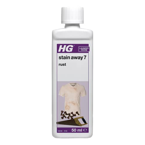 HG Stain Away Nr. 7 50 ml - Entfernt Rostflecken von Kleidung und anderen Textilien - auch von Fliesen, Flagstein, Beton und nicht kalkhaltigen Natursteinen von HG