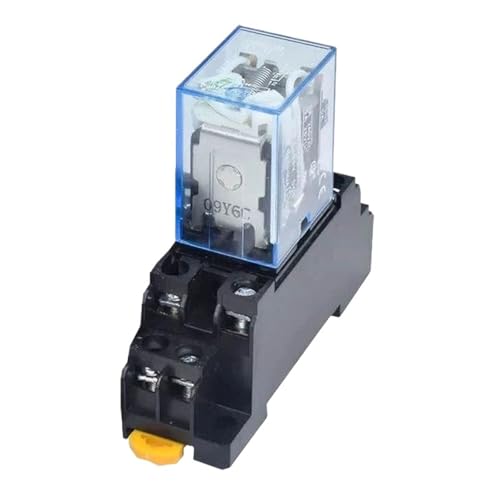 1 Stück LY2NJ HH62P Elektronisches Mini-Elektromagnetisches Relais 10A 8-polige Spule DPDT DC12V, 24V AC110V 220V mit PTF08A-Basis(DC,220V) von HGADAWTEL