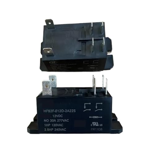 12V Relais HF92F 012D-2A22S HF92F-012D-2A22S HF92F012D2A22S 12V 12VDC DC12V 30A 277VAC 4PIN(5pcs) von HGADAWTEL