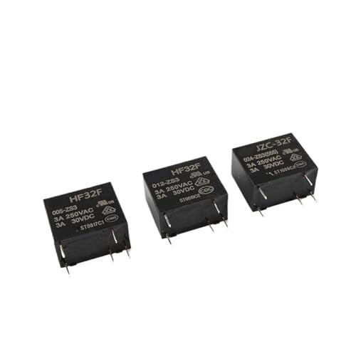 2 Stück Relais JZC-32F-005-ZS3 JZC-32F-012-ZS3 JZC-32F-024-ZS3 Leistungsrelais 10A 250VAC 5Pins(JZC-32F-005-ZS3) von HGADAWTEL