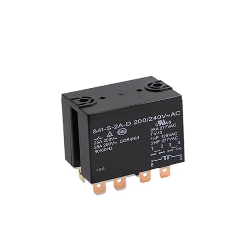 200/250VAC Relais 841-S-2A-D-200/240VAC 841 S 2A D 200/240VAC 841S2AD200/240VAC AC200/250V 200/250V 250VAC 25A 6PIN(1PCS) von HGADAWTEL