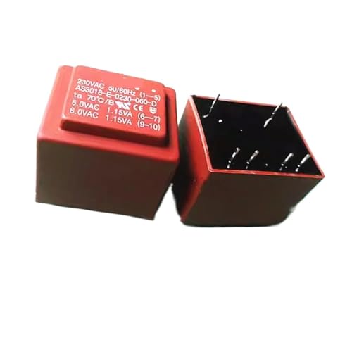 EI30/18 2,3VA 230V auf dualen 6V versiegelten Transformator AS3018-E-0230-060-D, Außenmaße: 32,5 x 27,5 x 29,2mm von HGADAWTEL
