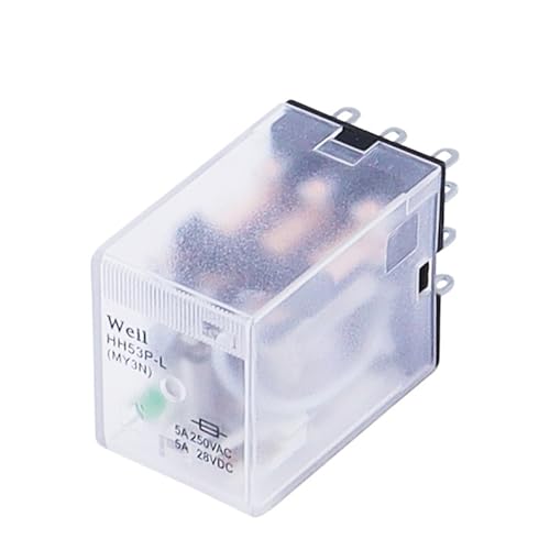Frosted Cover Micro Mini Relais HH53P MY3NJ MY3 11Pin DC6V/12V/DC24V/36V/48V/110V/220V Spule Allgemeine Zweck Zwischen Elec(DC110V) von HGADAWTEL