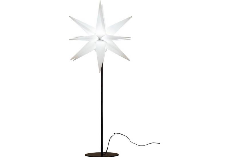HGD Holz-Glas-Design LED Stern Weihnachtsstern Ø 35 cm mit Standfuß, Adventsstern Leuchtstern Tischlampe von HGD Holz-Glas-Design