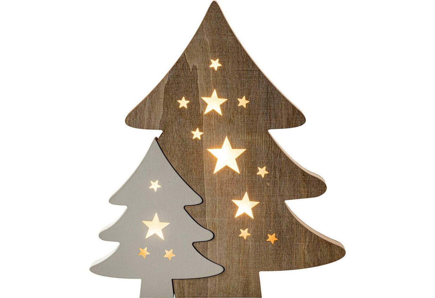 HGD Holz-Glas-Design Weihnachtsfigur Weihnachtsbaum LED beleuchtet (Stück, 1 St., 1 Holzbaum), Leuchtdeko Weihnachtsdeko von HGD Holz-Glas-Design