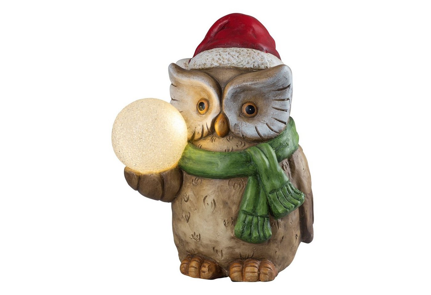 HGD Holz-Glas-Design Weihnachtsfigur Weihnachtsfigur 41 cm Weihnachtseule XL (Stück, 1 St., 1 Weihnachtsfigur), Weihnachtsdekoration von HGD Holz-Glas-Design