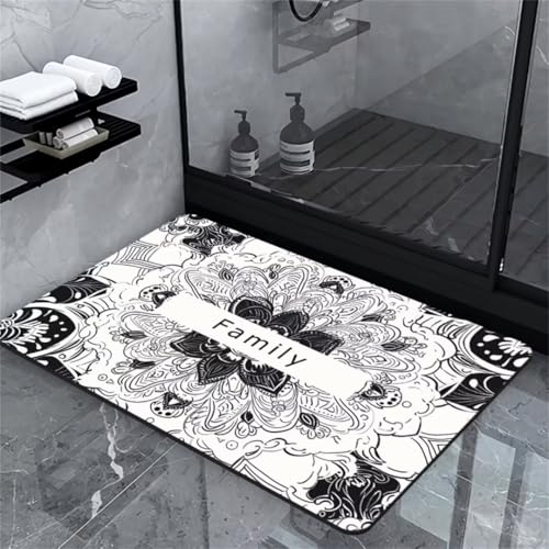 Badematte, weiche Badezimmermatte, rutschfest, weiße Badematte, Badewannen-Duschmatte, saugfähig, schnell trocknend, Stein-Badematte, rutschfest, Anti-Schimmel, 99 x 159 cm, große Badematten-Teppiche, Badematte, weiche Badezimmermatte, rutschfest, weiße Badematte, Badewannen-Duschmatte, saugfähig, schnell trocknend, Stein-Badematte, rutschfest, Anti-Schimmel, 99 x 159 cm, große Badematten-Teppiche, von HGDNNDEOP