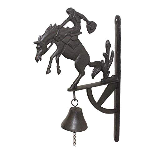 Decorative Shopkeepers Bell,Wood Door Chime, An der Wand montierte Eisen-Schiffsglocke, Türklingel, 24,6 x 7,5 x 39,1 cm Decorative Shopkeepers Bell,Wood Door Chime, An der Wand montierte Eisen-Schiffsglocke, Türklingel, 24,6 x 7,5 x 39,1 cm von HGDNNDEOP