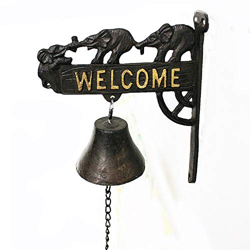 Decorative Shopkeepers Bell,Wood Door Chime, Türklingel im Schiffsstil zur Wandmontage, for Garten und Heimdekoration, Rost, 15,4 x 7,4 x 20,5 cm Decorative Shopkeepers Bell,Wood Door Chime, Türklingel im Schiffsstil zur Wandmontage, for Garten und Heimdekoration, Rost, 15,4 x 7,4 x 20,5 cm von HGDNNDEOP