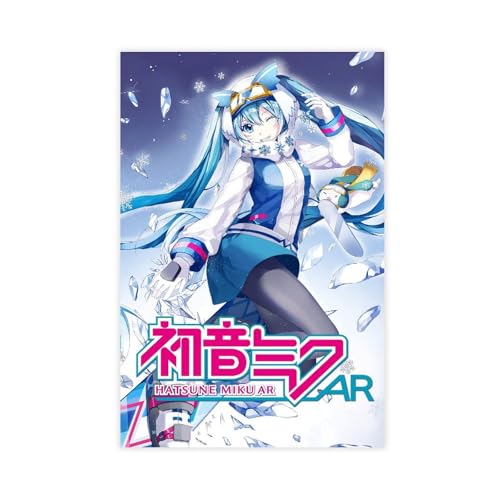 HGEIK Anime-Poster, Motiv: Mädchen Hatsune Miku, Leinwandposter, Wandkunst, Dekor, Bild, Gemälde für Wohnzimmer, Schlafzimmer, Dekoration, 30 x 45 cm HGEIK Anime-Poster, Motiv: Mädchen Hatsune Miku, Leinwandposter, Wandkunst, Dekor, Bild, Gemälde für Wohnzimmer, Schlafzimmer, Dekoration, 30 x 45 cm von HGEIK