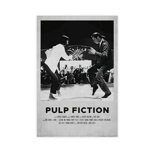 HGEIK Klassisches Filmposter Pulp Fiction (10) Leinwand-Poster, Schlafzimmerdekoration, Landschaft, Büro, Raumdekoration, Geschenk, 50 x 75 cm von HGEIK