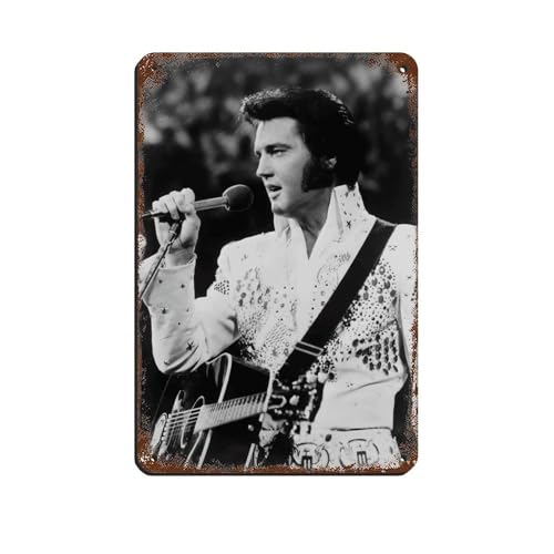 HGEIK Rocksänger Elvis Presley Poster 13 Blechschild, Vintage, Metall, Pub, Club, Café, Bar, Zuhause, Wandkunst, Dekoration, Poster, Retro, 20 x 30 cm HGEIK Rocksänger Elvis Presley Poster 13 Blechschild, Vintage, Metall, Pub, Club, Café, Bar, Zuhause, Wandkunst, Dekoration, Poster, Retro, 20 x 30 cm von HGEIK