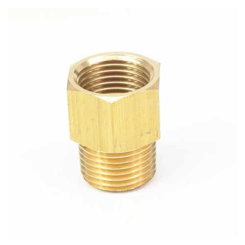 1/2" BSPT Male x 1/2" NPT Female Brass Pipe Fitting Connector Adapter For Pressure Gauge Air Gas Fuel Water Pressure 229 PSI von HGETJOHXEM