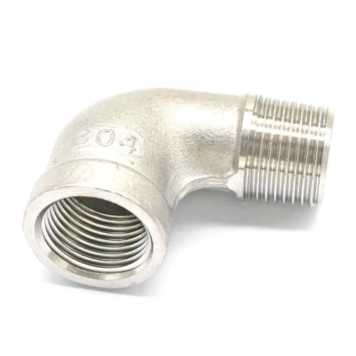 1/4" BSP Female to Male Thread 304 Stainless Steel 90 Degree Elbow Connector Pipe Fitting water oil air 1/4" BSP Female to Male Thread 304 Stainless Steel 90 Degree Elbow Connector Pipe Fitting water oil air von HGETJOHXEM