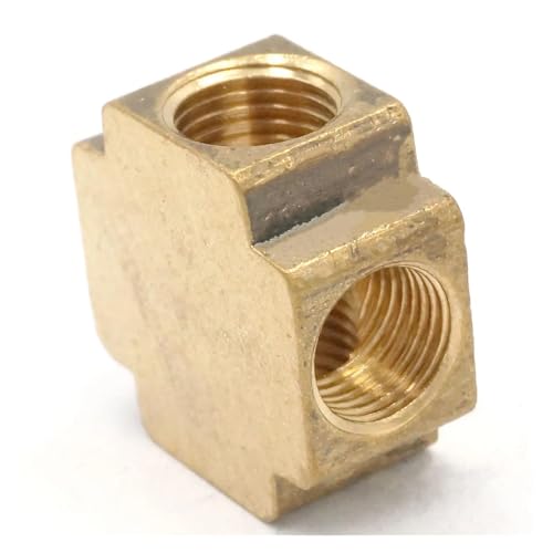 1/4" BSP Thread Cross 4 Way Brass Pipe fitting Equal Female Connector von HGETJOHXEM