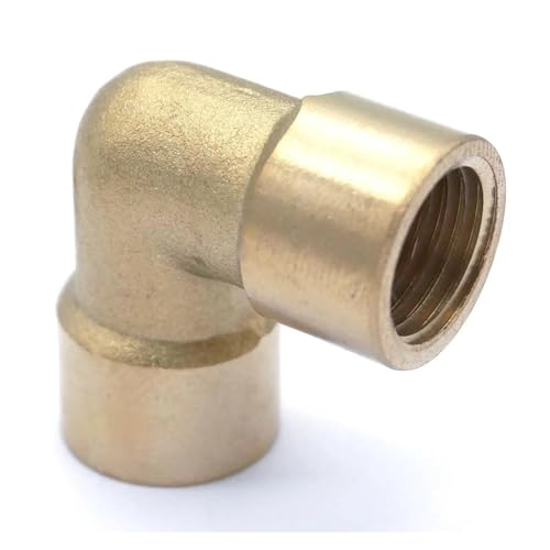 1/4" Female To 1/4" Female Thread Brass ELbow Pipe Fitting Connector Coupler For Water Fuel von HGETJOHXEM