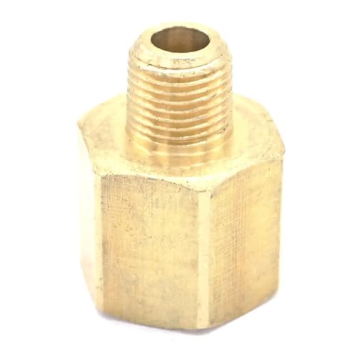 1/8" NPT Male-Female Brass Pipe Fitting Connector Adapter For Pressure Gauge Air Gas Fuel Water von HGETJOHXEM